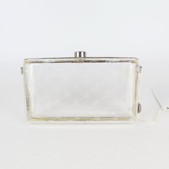 NEW STELLA MCCARTNEY Clear Logo Crossbody | Runway Sport Luxe It-Bag for Events - Picture 8 of 16